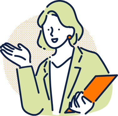 女性が手を差し伸べるイラスト