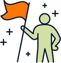 リーダーのイラスト